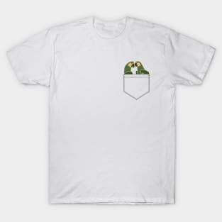 Macaw Parrots in a Pocket T-Shirt